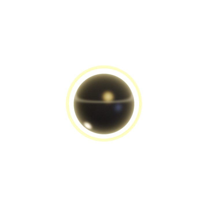 The Spark — an obsidian sphere eclipsing a ring of fire