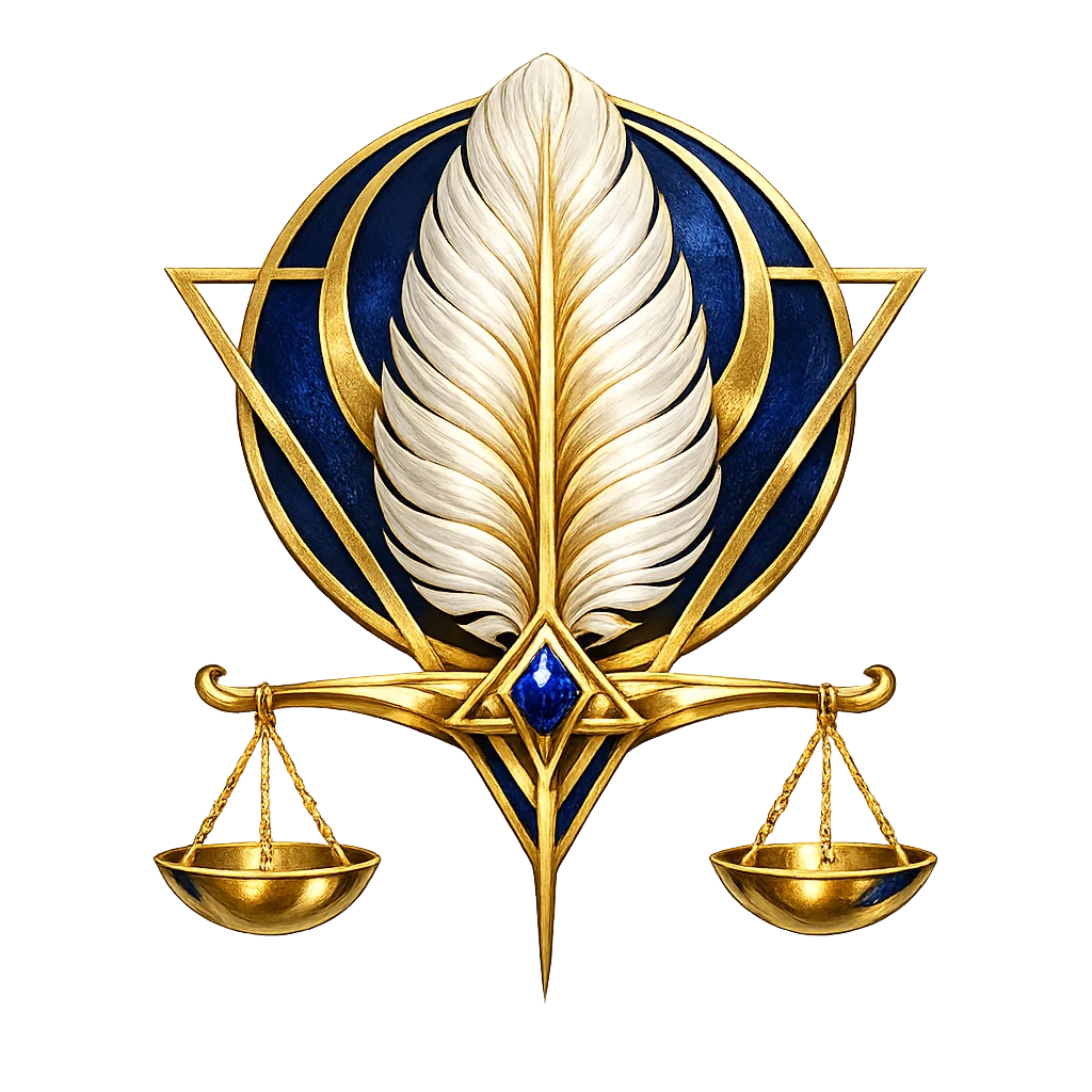 Mꜣꜥt logomark