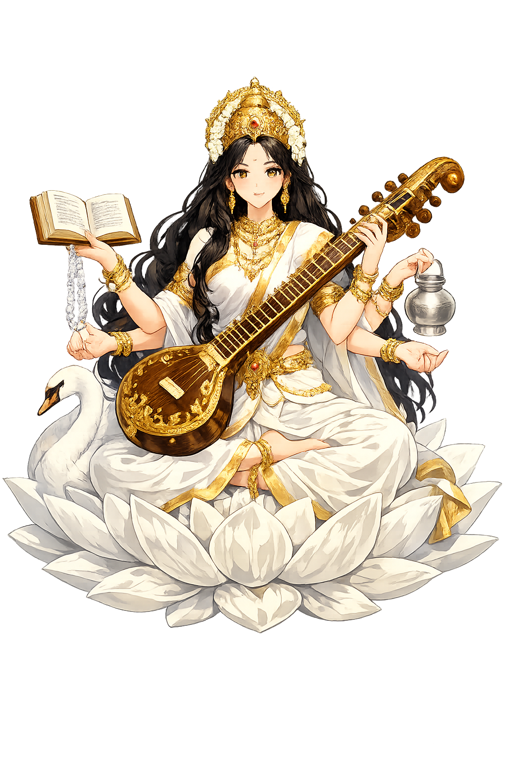 Sarasvatī — Knowledge, Music, Arts, Speech