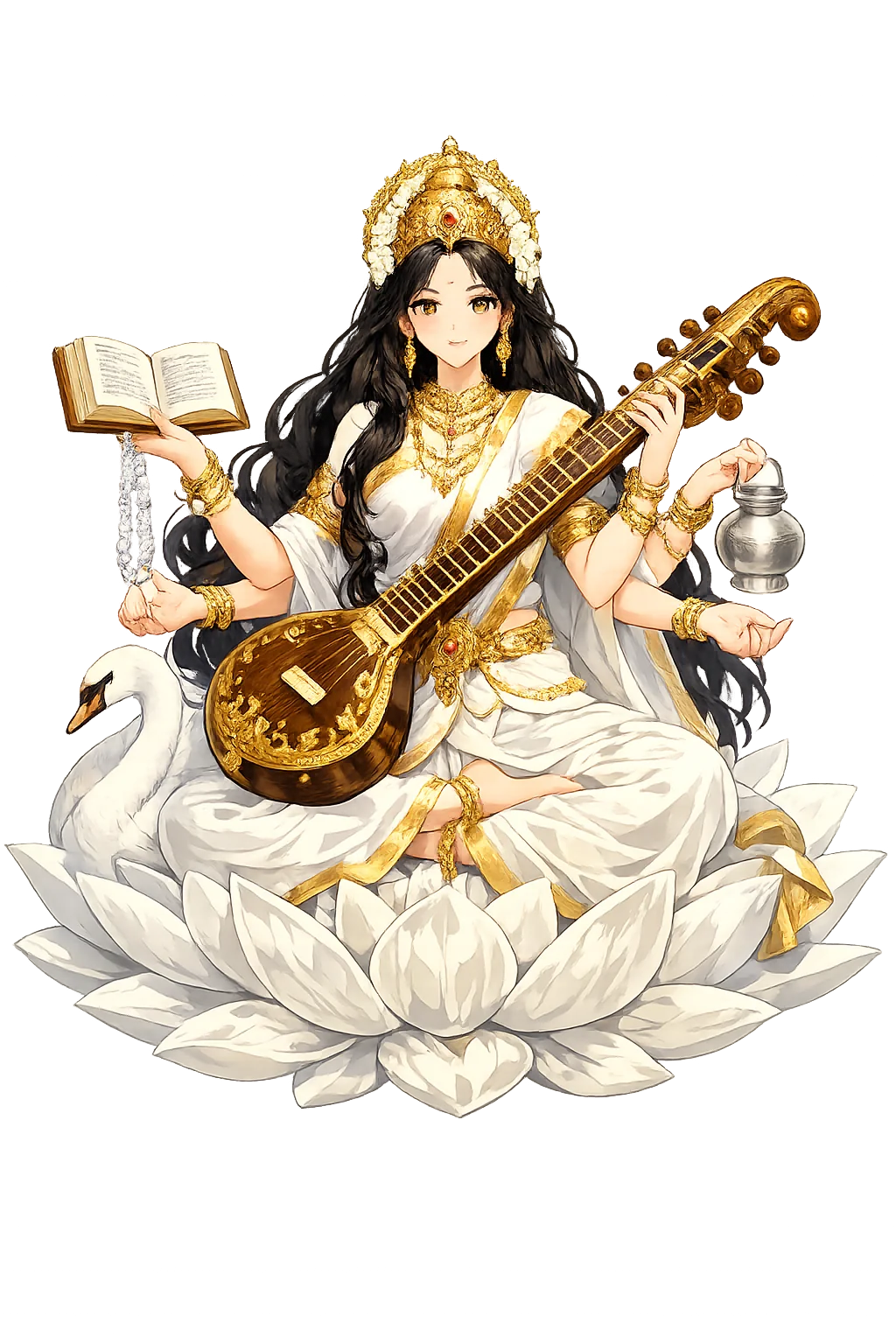 Sarasvatī — Knowledge, Music, Arts, Speech