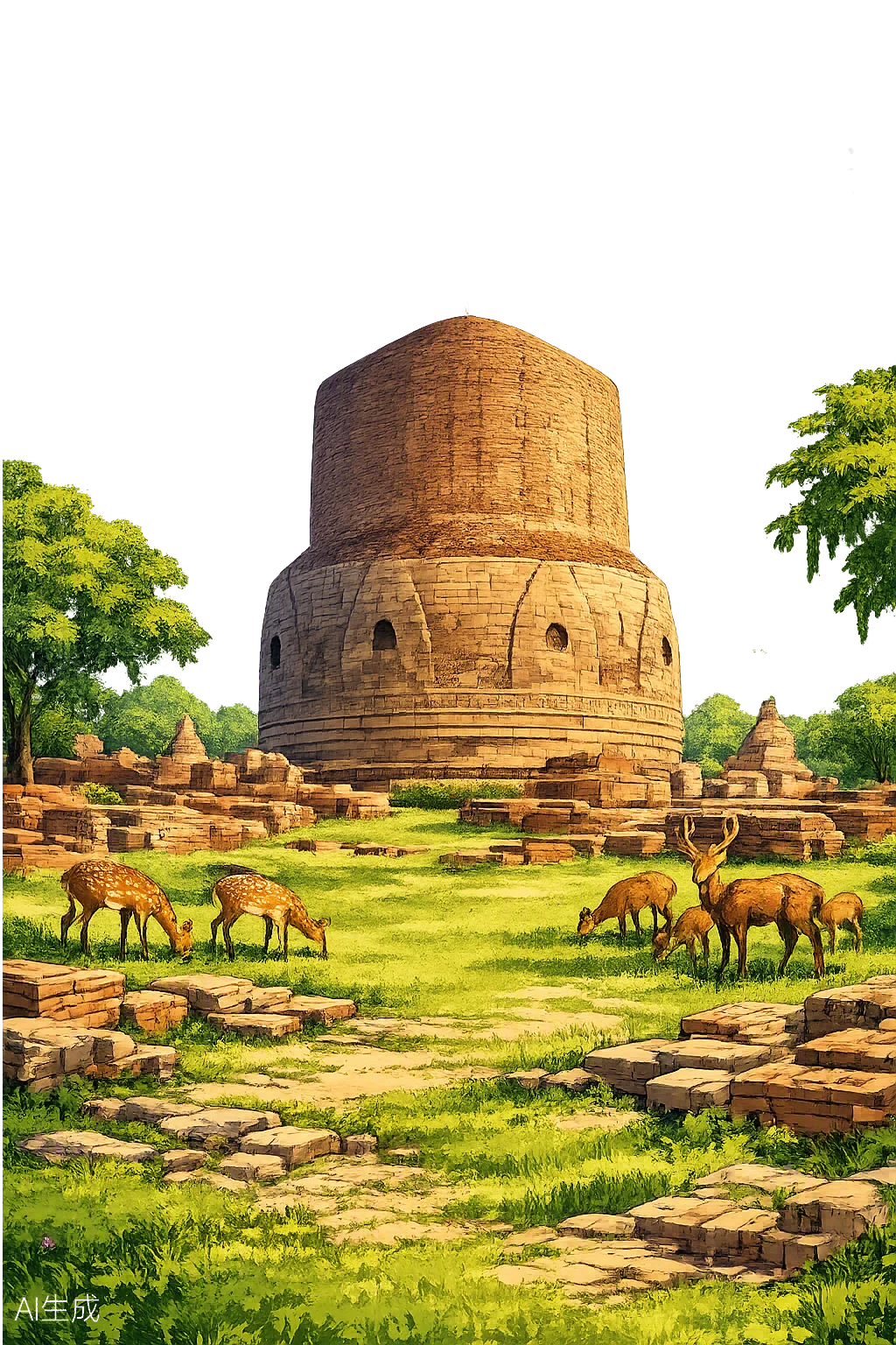 Sarnath — First Sermon, Deer Park