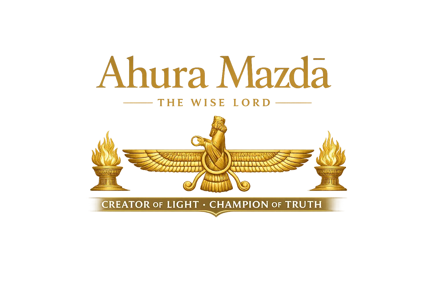 AhuraMazdā wordmark