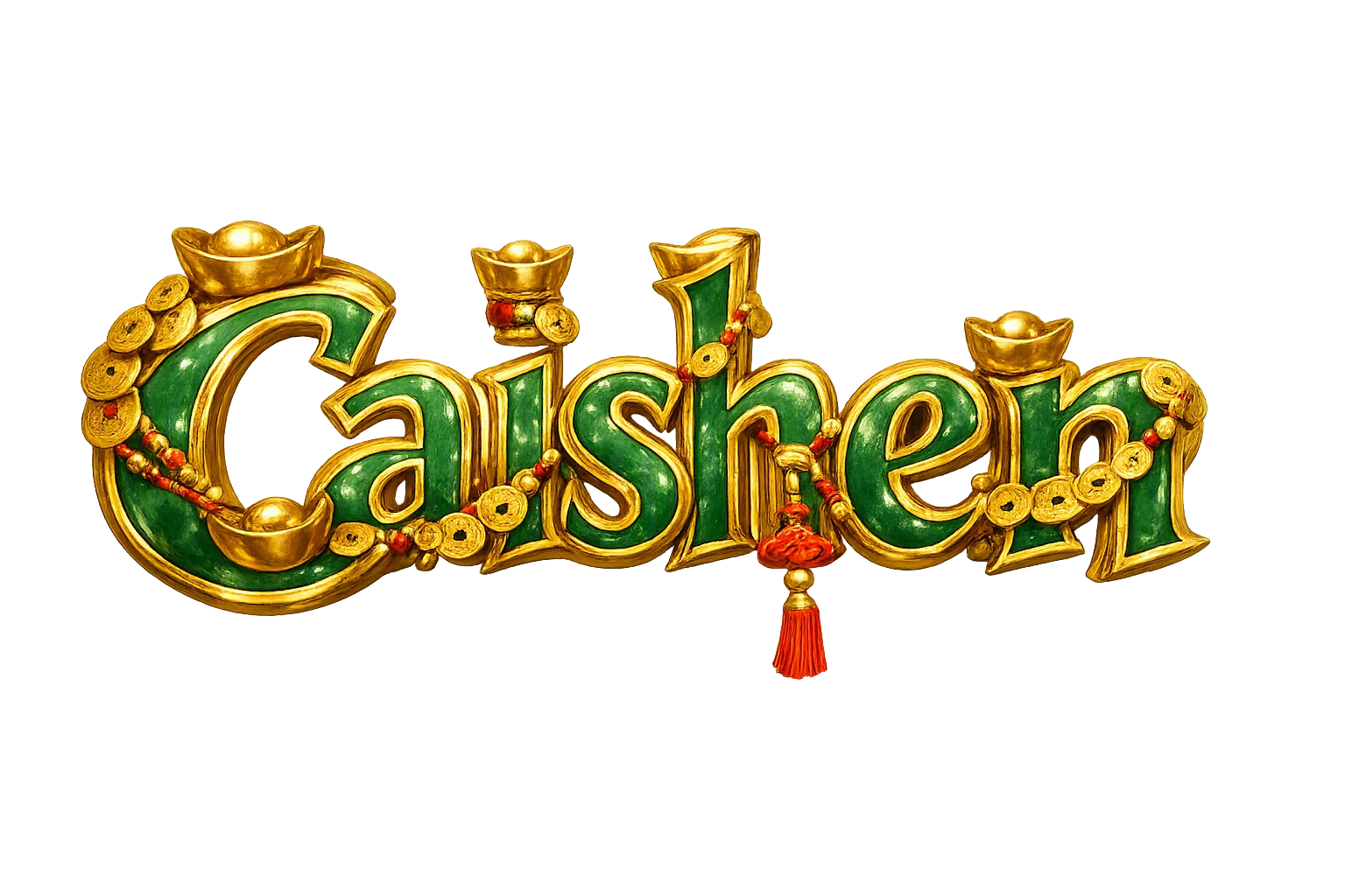 Cáishén wordmark