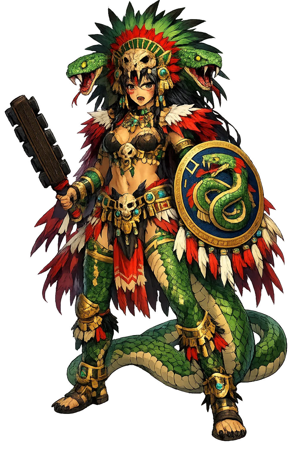 Cihuacōātl Mascot Art Print