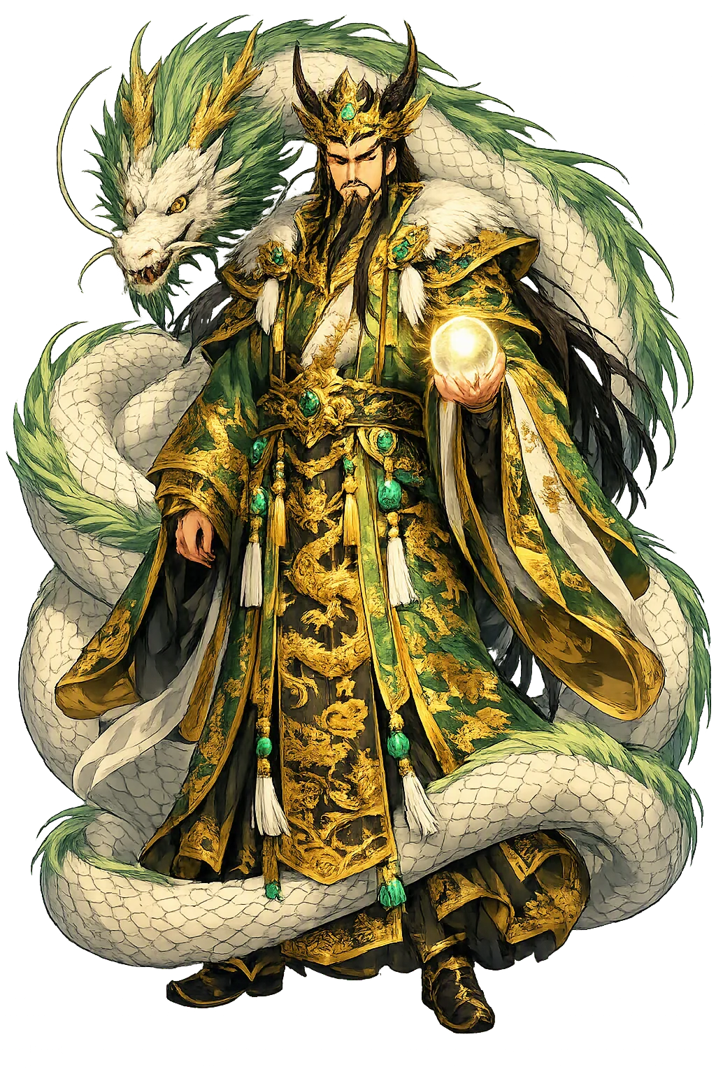 Lóngwáng — restored temple mascot artwork