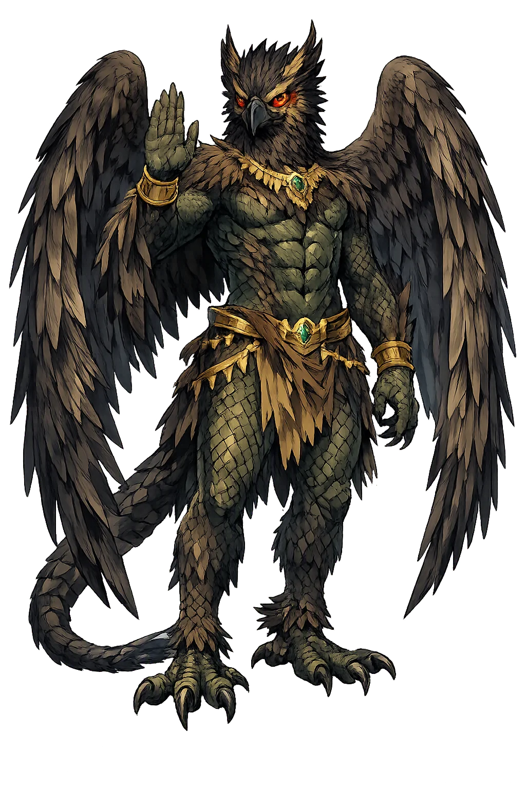 Pazuzu — restored temple mascot artwork