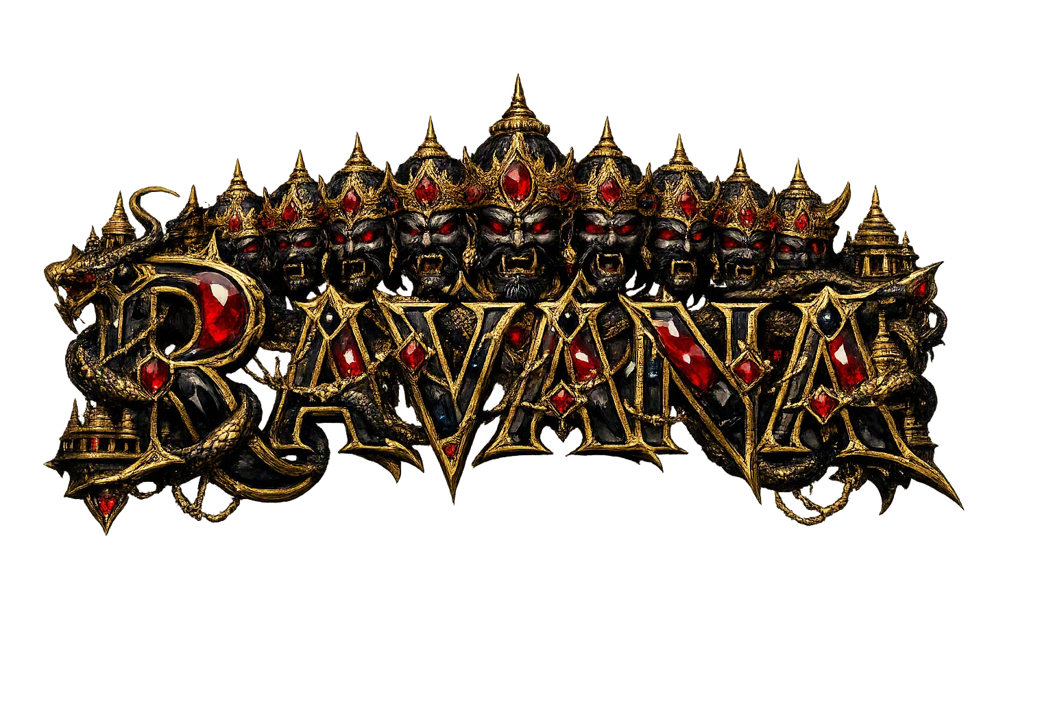 Rāvaṇa wordmark